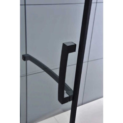 KABINA PRYSZNICOWA PIĘCIOKĄTNA KZ4026B CZARNA 90x90 CM KZ4026B-BL-90