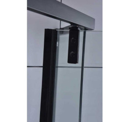 KABINA PRYSZNICOWA PIĘCIOKĄTNA KZ4026B CZARNA 90x90 CM KZ4026B-BL-90