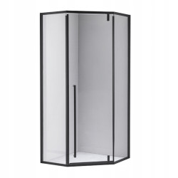 KABINA PRYSZNICOWA PIĘCIOKĄTNA BS07C CZARNA 100x100 CM BS07C-100