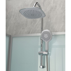 KABINA PRYSZNICOWA KWADRATOWA Z BRODZIKIEM WSH308 CHROM 90x90 CM WSH308-MAT-90