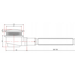 KABINA PRYSZNICOWA KWADRATOWA Z BRODZIKIEM BS10A/ST02A CZARNA/BIAŁY 80x80 CM BS10A+ST02A-WH