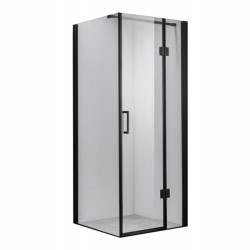 KABINA PRYSZNICOWA KWADRATOWA KZ1390A CZARNA 80x80 CM KZ1390A-BL-80