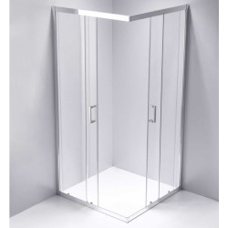 KABINA PRYSZNICOWA KWADRATOWA KZ102B CHROM 90x90 CM KZ102B-90