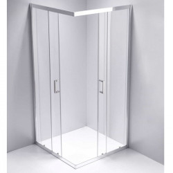 KABINA PRYSZNICOWA KWADRATOWA KZ102B CHROM 90x90 CM KZ102B-90