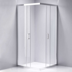 KABINA PRYSZNICOWA KWADRATOWA KZ102B CHROM 90x90 CM KZ102B-90