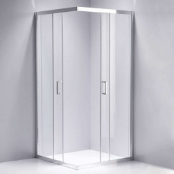 KABINA PRYSZNICOWA KWADRATOWA KZ102B CHROM 90x90 CM KZ102B-90
