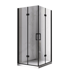 KABINA PRYSZNICOWA KWADRATOWA KZ08D CZARNA 100x100 CM KZ08D-BL-100
