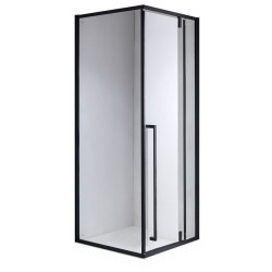 KABINA PRYSZNICOWA KWADRATOWA BS11A CZARNA 80x80 CM BS11A-80