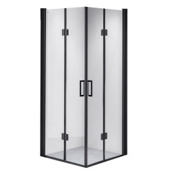 KABINA PRYSZNICOWA KWADRATOWA BS05A CZARNA 80x80 CM BS05A-80