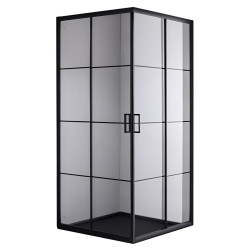 KABINA PRYSZNICOWA KWADRATOWA BL32A CZARNA 80x80 CM BL32A-80
