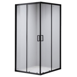 KABINA PRYSZNICOWA KWADRATOWA BL31A CZARNA 80x80 CM BL31A-80