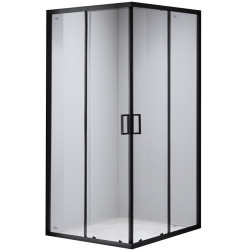 KABINA PRYSZNICOWA KWADRATOWA BL30D CZARNA 70x70 CM BL30D-70