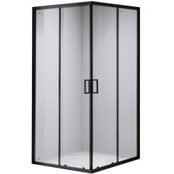 KABINA PRYSZNICOWA KWADRATOWA BL30C CZARNA 100x100 CM BL30C-100