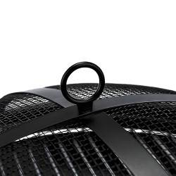 GRILL OGRODOWY WĘGLOWY Z POKRYWĄ VL07 CZARNY VL07-BLACK