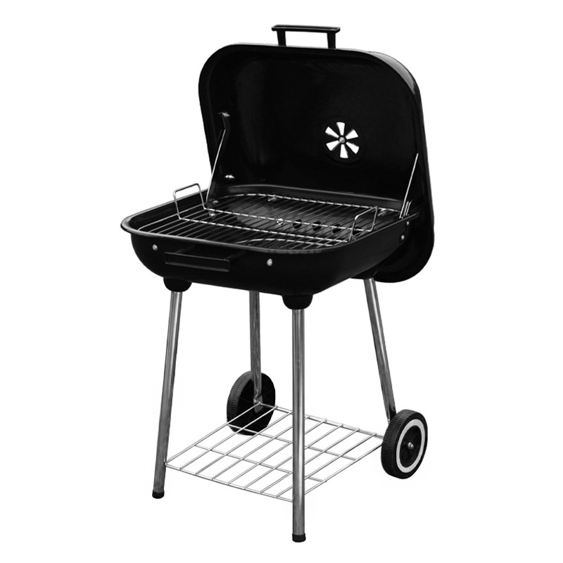 GRILL OGRODOWY WĘGLOWY Z POKRYWĄ VL05 CZARNY VL05-BLACK