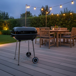 GRILL OGRODOWY WĘGLOWY Z POKRYWĄ VL05 CZARNY VL05-BLACK