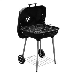 GRILL OGRODOWY WĘGLOWY Z POKRYWĄ VL05 CZARNY VL05-BLACK