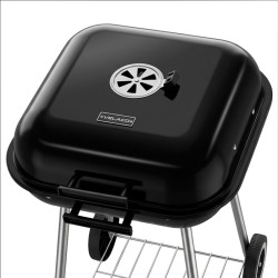 GRILL OGRODOWY WĘGLOWY Z POKRYWĄ VL05 CZARNY VL05-BLACK