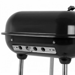 GRILL OGRODOWY WĘGLOWY Z POKRYWĄ VL05 CZARNY VL05-BLACK