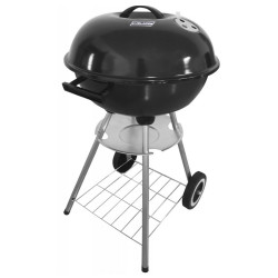 GRILL OGRODOWY WĘGLOWY Z POKRYWĄ OKRĄGŁY VL16 CZARNY VL16-BLACK
