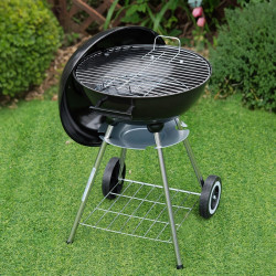 GRILL OGRODOWY WĘGLOWY Z POKRYWĄ OKRĄGŁY VL16 CZARNY VL16-BLACK