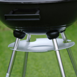 GRILL OGRODOWY WĘGLOWY Z POKRYWĄ OKRĄGŁY VL16 CZARNY VL16-BLACK