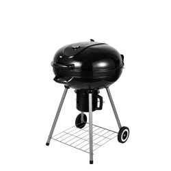 GRILL OGRODOWY WĘGLOWY Z POKRYWĄ OKRĄGŁY VL04 CZARNY VL04-BLACK