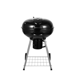 GRILL OGRODOWY WĘGLOWY Z POKRYWĄ OKRĄGŁY VL04 CZARNY VL04-BLACK