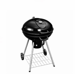 GRILL OGRODOWY WĘGLOWY Z POKRYWĄ OKRĄGŁY VL04 CZARNY VL04-BLACK