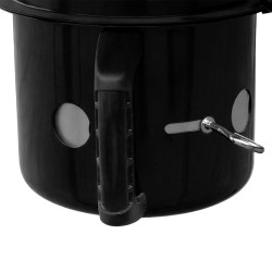 GRILL OGRODOWY WĘGLOWY Z POKRYWĄ OKRĄGŁY VL04 CZARNY VL04-BLACK