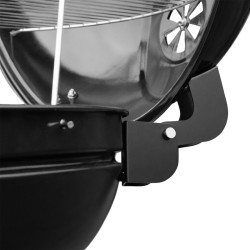 GRILL OGRODOWY WĘGLOWY Z POKRYWĄ OKRĄGŁY VL04 CZARNY VL04-BLACK