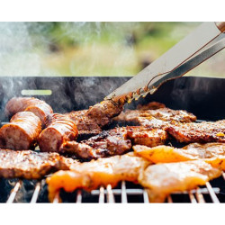GRILL OGRODOWY WĘGLOWY Z POKRYWĄ I POKROWCEM VL01P GRAFITOWY VL01-GRAFIT-P