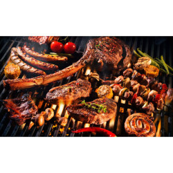 GRILL OGRODOWY WĘGLOWY Z POKRYWĄ I POKROWCEM VL01P GRAFITOWY VL01-GRAFIT-P