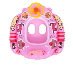 FOTELIK KOŁO POMPOWANE DO PŁYWANIA DLA DZIECI WHEELY-PINK 73x75 CM WHEELY-PINK