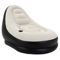 FOTEL DMUCHANY POMPOWANY Z PODNOŻKIEM PUFĄ NA PLAŻĘ OGRÓD COMFY COMFY