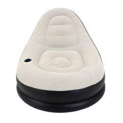 FOTEL DMUCHANY POMPOWANY Z PODNOŻKIEM PUFĄ NA PLAŻĘ OGRÓD COMFY COMFY