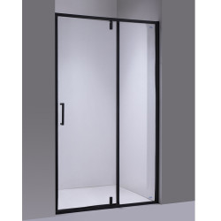DRZWI PYSZNICOWE UCHYLNE SH08A DO WNĘKI CZARNE 80 CM 6 MM SH08A-BL-80