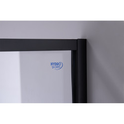 DRZWI PYSZNICOWE UCHYLNE SH08A DO WNĘKI CZARNE 80 CM 6 MM SH08A-BL-80