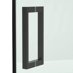 DRZWI PRYSZNICOWE ZBB-1506 CZARNE 145-150 CM 6 MM ZBB-1506