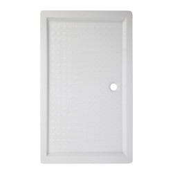 DRZWI PRYSZNICOWE Z BRODZIKIEM SH03B/SXL03C CHROM/BIAŁY 95-100/100x80 CM SH03B+SXL03C-WH