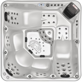 JACUZZI OGRODOWE WANNA SPA741 200x200 BIAŁA PERŁA OBUDOWA SZARA