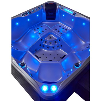 JACUZZI OGRODOWE WANNA SPA741 200x200 BIAŁA PERŁA OBUDOWA SZARA
