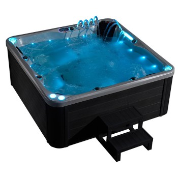 JACUZZI OGRODOWE WANNA SPA741 200x200 BIAŁA PERŁA OBUDOWA SZARA