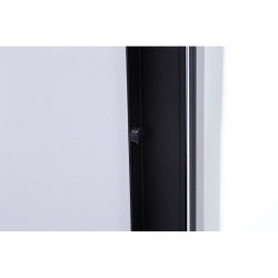DRZWI PRYSZNICOWE UCHYLNE SH08D DO WNĘKI CZARNE 110 CM 6 MM SH08D-BL-110