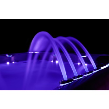 JACUZZI OGRODOWE WANNA SPA741 200x200 BIAŁA PERŁA OBUDOWA SZARA