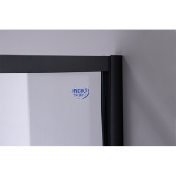 DRZWI PRYSZNICOWE UCHYLNE SH08B DO WNĘKI CZARNE 90 CM 6 MM SH08B-BL-90