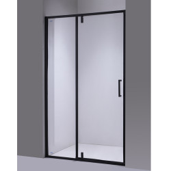 DRZWI PRYSZNICOWE UCHYLNE SH08B DO WNĘKI CZARNE 90 CM 6 MM SH08B-BL-90