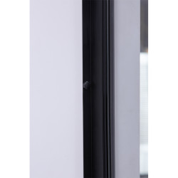 DRZWI PRYSZNICOWE UCHYLNE SH08B DO WNĘKI CZARNE 90 CM 6 MM SH08B-BL-90