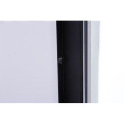 DRZWI PRYSZNICOWE UCHYLNE SH08B DO WNĘKI CZARNE 90 CM 6 MM SH08B-BL-90