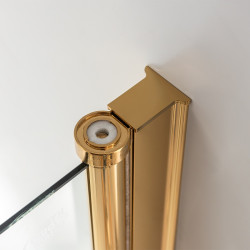 DRZWI PRYSZNICOWE SH01E ZŁOTE 120 CM 6 MM SH01E-GL-120